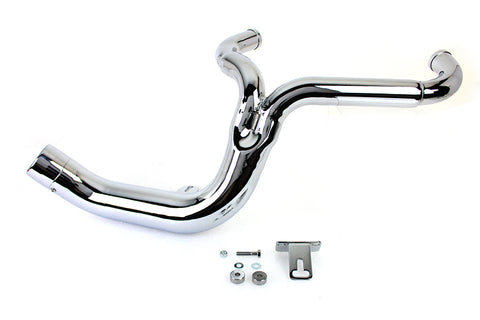 FLT 2:1 Lake Style Exhaust System Chrome - V-Twin Mfg.