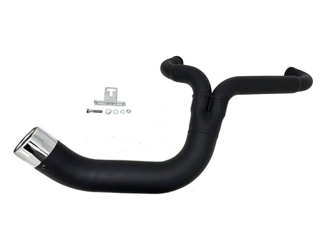 FLT 2:1 Lake Style Exhaust System Black - V-Twin Mfg.