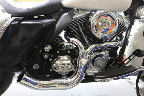 FLT 2:1 Lake Style Exhaust System Chrome - V-Twin Mfg.