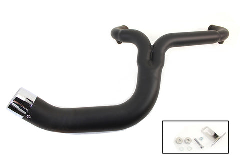 FLT 2:1 Lake Style Exhaust System Black - V-Twin Mfg.