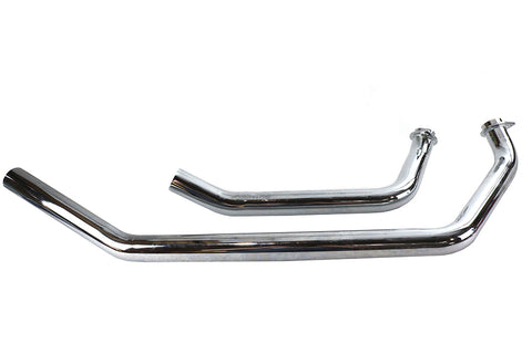Shovelhead Exhaust Header Set Upsweep Chrome - V-Twin Mfg.