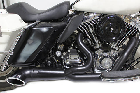 2:1 Exhaust Header Set Black - V-Twin Mfg.