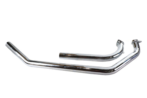 Shovelhead Upsweep Header Pipe Set Chrome - V-Twin Mfg.