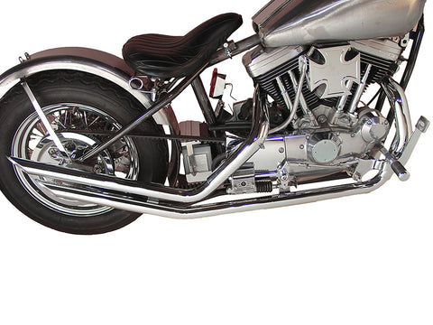 Exhaust Drag Pipe Set Slash Cut - V-Twin Mfg.