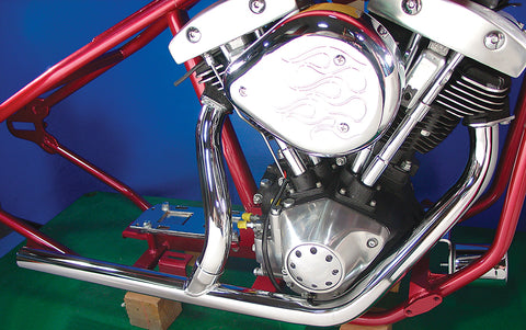 Chrome Exhaust Header Kit for Kick or Electric - V-Twin Mfg.