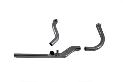 2 into 1 Chrome Exhaust Header Set - V-Twin Mfg.