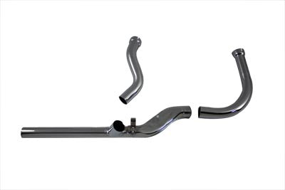 2 into 1 Chrome Exhaust Header - V-Twin Mfg.