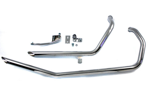 Exhaust Drag Pipe Set Slash End - V-Twin Mfg.