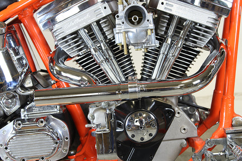 2:1 Siamese Exhaust Header Set Chrome - V-Twin Mfg.
