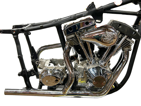 Dual Crossover Chrome Exhaust System - V-Twin Mfg.