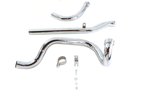 Dual Crossover Chrome Exhaust System - V-Twin Mfg.