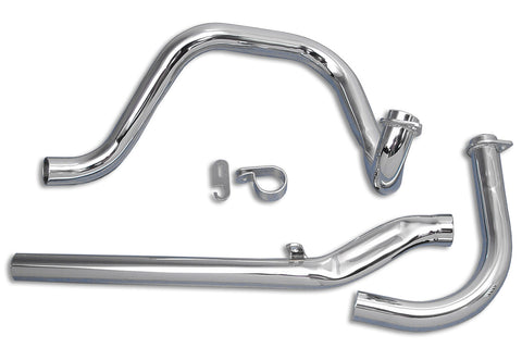 Dual Crossover Chrome Exhaust System - V-Twin Mfg.