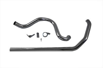 True Dual Exhaust Pipe System Chrome - V-Twin Mfg.