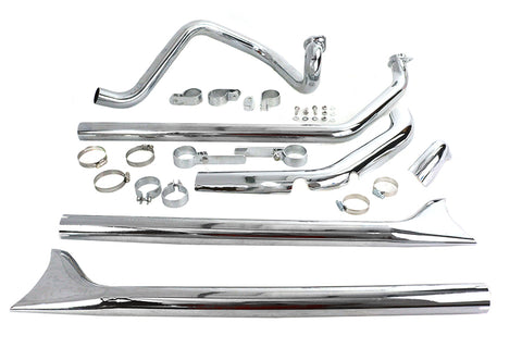 True Dual Chrome Exhaust System - V-Twin Mfg.