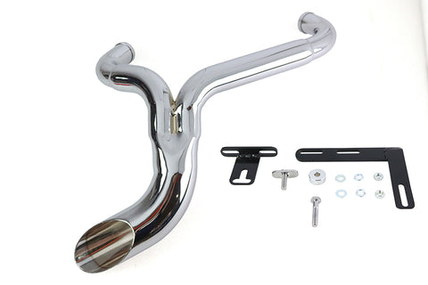 Wyatt Gatling Ground Pounder Exhaust System Chrome - V-Twin Mfg.