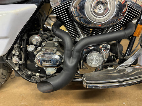 Wyatt Gatling Ground Pounder Exhaust System Black - V-Twin Mfg.