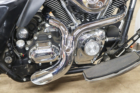 Wyatt Gatling Ground Pounder Exhaust System Chrome - V-Twin Mfg.