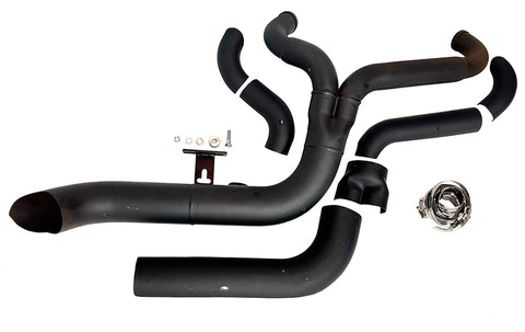Speedster 1-3/4 inch 2 into 1 Exhaust Header Set Black - V-Twin Mfg.