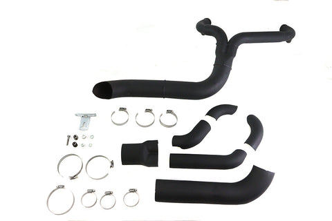 Speedster 1-3/4 inch 2 into 1 Exhaust Header Set Black - V-Twin Mfg.