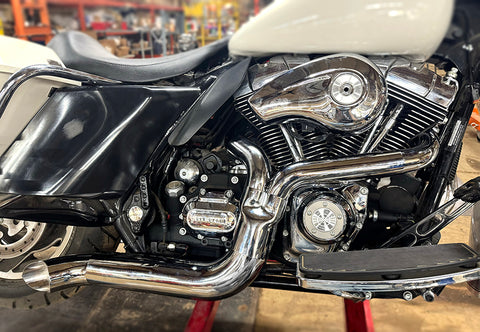 Speedster 1-3/4 inch 2 into 1 Exhaust Header Set Chrome - V-Twin Mfg.