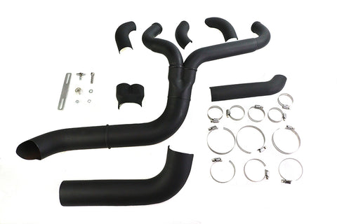 Speedster 1-3/4 inch 2 into 1 Exhaust Header Set Black - V-Twin Mfg.