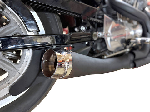 Sportster Holeshot 2:1 Exhaust Header System Black - V-Twin Mfg.