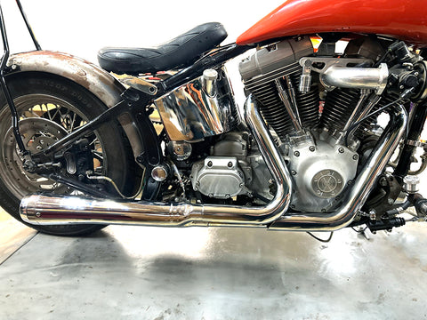 Wyatt Gatling Holeshot Exhaust Set Chrome - V-Twin Mfg.