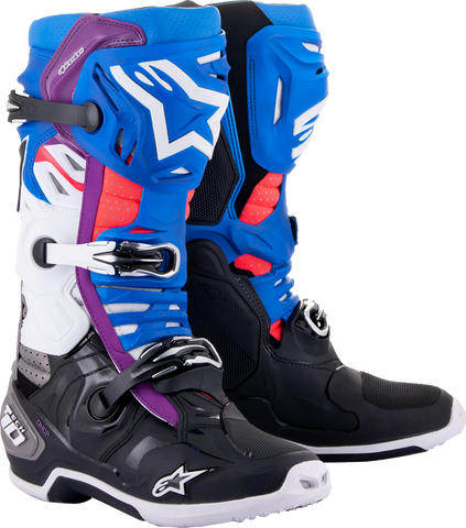 ALPINESTARS Tech 10 Supervented Boots - Blue/Black/White - US 9 2010520-1792-9