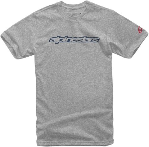 ALPINESTARS Wordmark T-Shirt - Heather Gray/Navy/Red - Medium 103672015-1713M