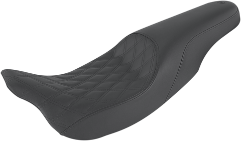 SADDLEMEN Profiler Seat - Front Lattice/Rear Smooth - Black - FL 808-07B-149