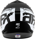 AFX FX-17Y Helmet - Attack - Matte Black/Silver - Medium 0111-1400