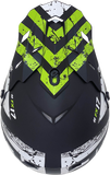 AFX FX-17Y Helmet - Attack - Matte Black/Green - Medium 0111-1418