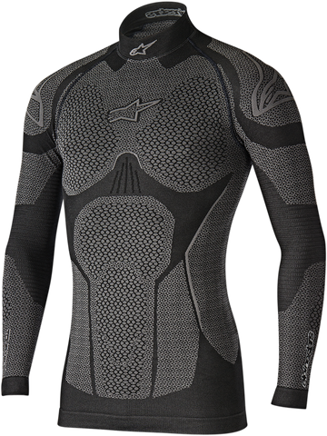 ALPINESTARS Ride Tech Winter Long Sleeve Underwear Top - Black/Gray - XL/2XL 4752117106-XL/2