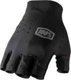 100% Sling Short Finger Gloves - Black - Large 10021-00002