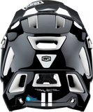 100% Trajecta Helmet - Fidlock - Black/White - Large 80003-00007