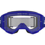 ALPINESTARS GOGGLES Vision 3 Goggle - Wordmark - Blue - Clear Lens 5103325-7189
