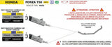 Arrow  Honda Forza 750 E5+ 2025 Indy Race Evo Aluminium Dark Exhaust - 73523aknc