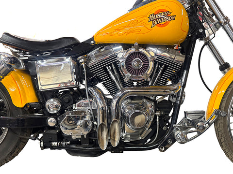 LAF Straight Down Drag Pipe Set Chrome - V-Twin Mfg.