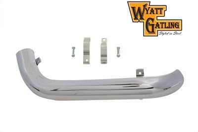 Wyatt Gatling Left Side Crossover Heat Shield - V-Twin Mfg.