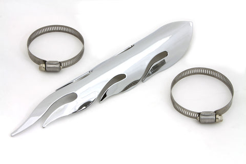 Exhaust Heat Shield Flame Style - V-Twin Mfg.