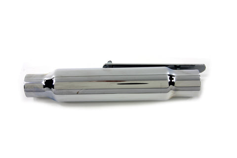 Shorty Slip on Muffler Chrome - V-Twin Mfg.