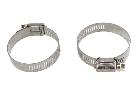 Exhaust Pipe Heat Shield Worm Clamp Set - V-Twin Mfg.