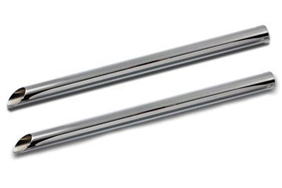Chrome 30 inch Straight Exhaust Pipe Extension - V-Twin Mfg.