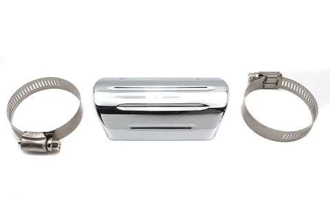 Exhaust Heat Shield, Grooved Style - V-Twin Mfg.