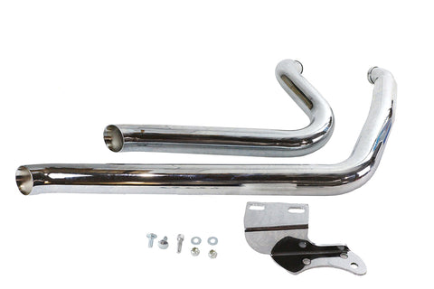 Exhaust Drag Pipe Set Side Sweep - V-Twin Mfg.