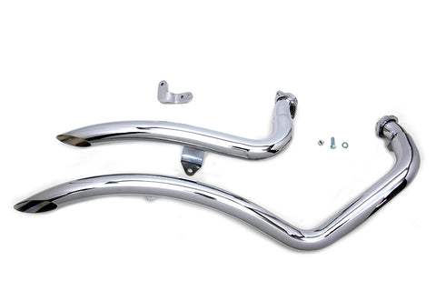 Exhaust Drag Pipe Set Curvado - V-Twin Mfg.