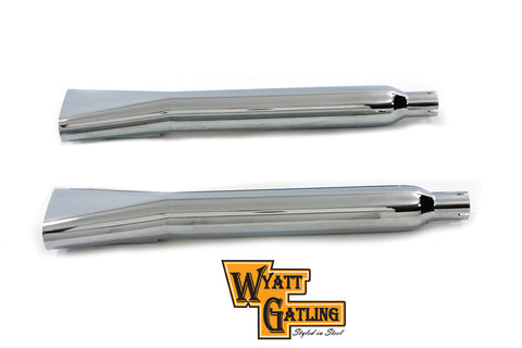 Wyatt Gatling Wide Oval Muffler Set - V-Twin Mfg.
