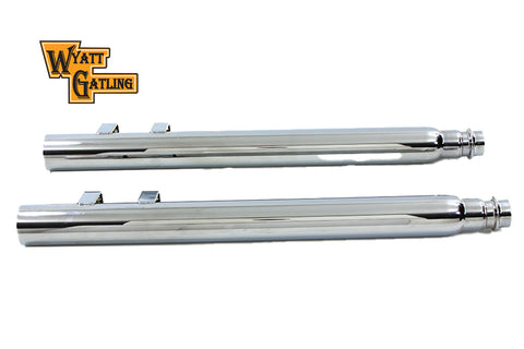 Wyatt Gatling Straight Muffler Pipe with Removable Baffle - V-Twin Mfg.