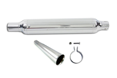 Chrome Muffler With Megaphone Tip - V-Twin Mfg.
