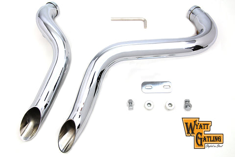 Wyatt Gatling Down Draft Exhaust Header Set - V-Twin Mfg.
